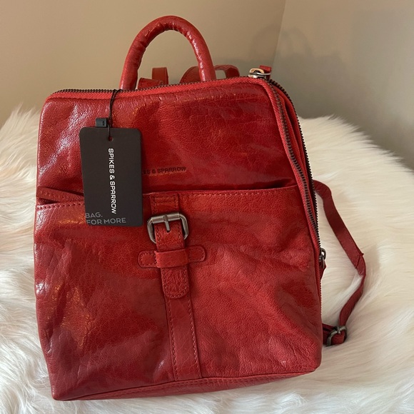Spikes & Sparrow Leather Backpack (NEW) - Picture 6 of 12